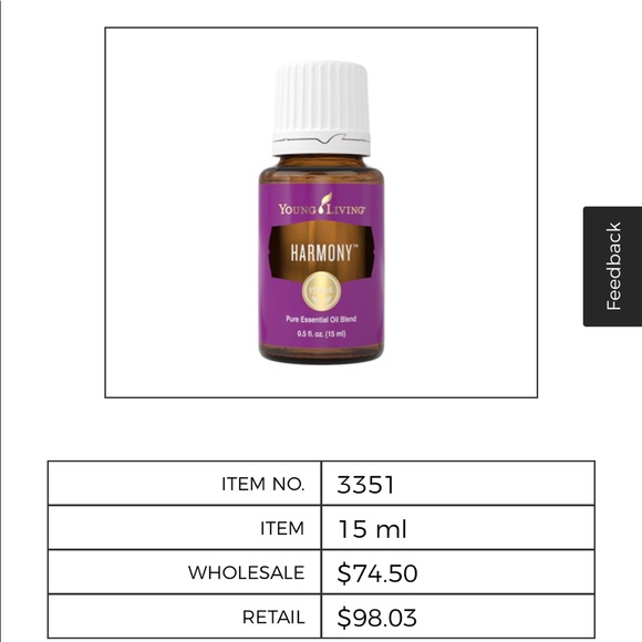Young Living Harmony Essential Oil 15ml - Picture 2 of 2
